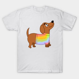 Rainbow Dachshund T-Shirt